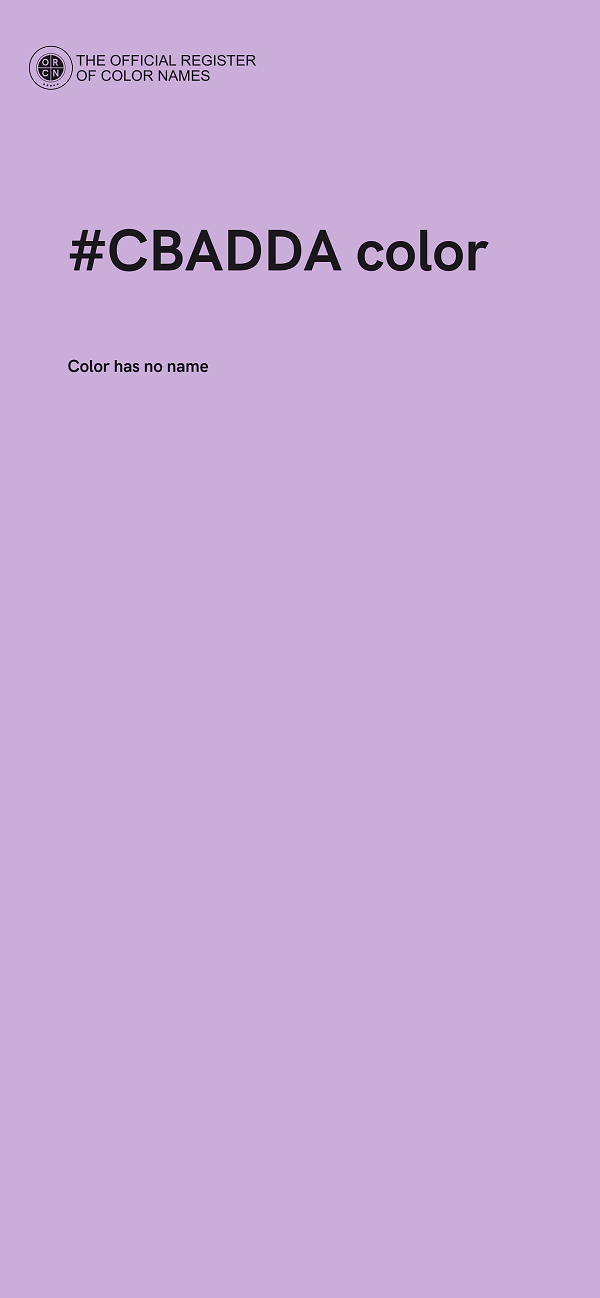 #CBADDA color image