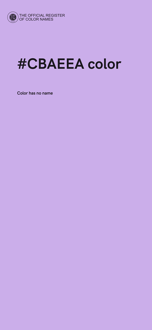 #CBAEEA color image
