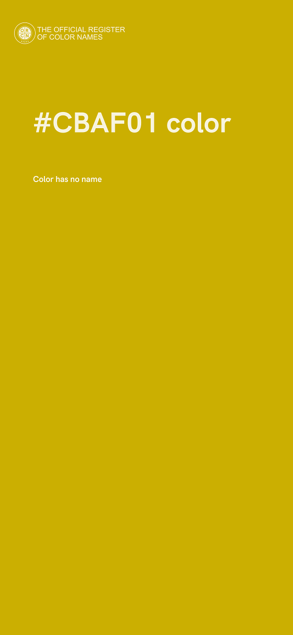 #CBAF01 color image