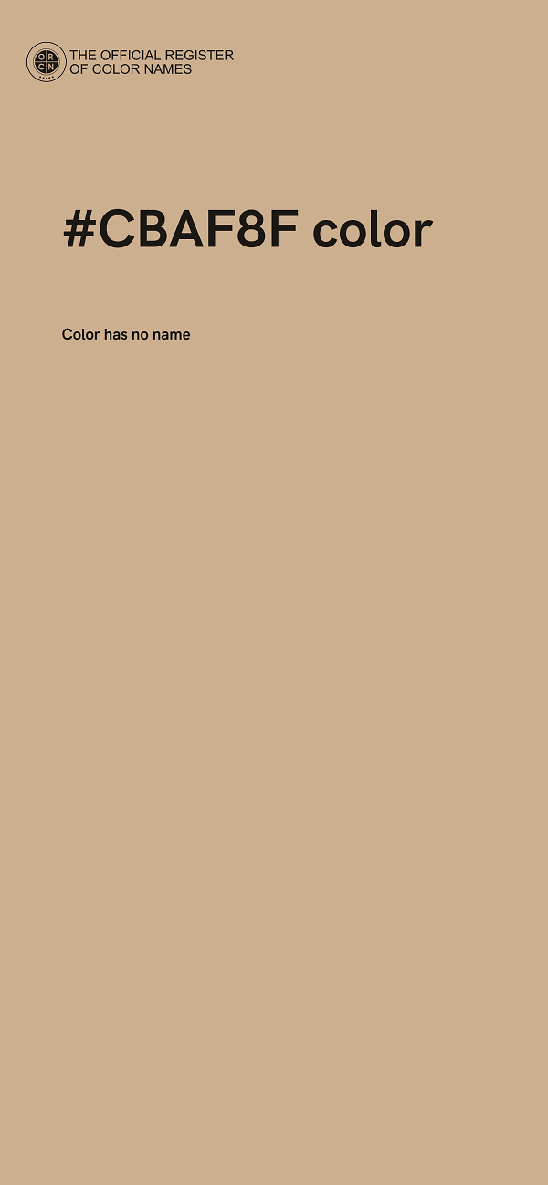 #CBAF8F color image