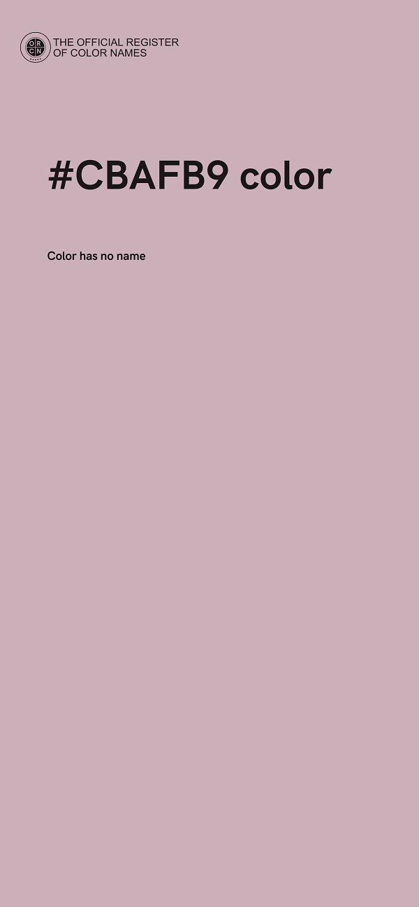 #CBAFB9 color image
