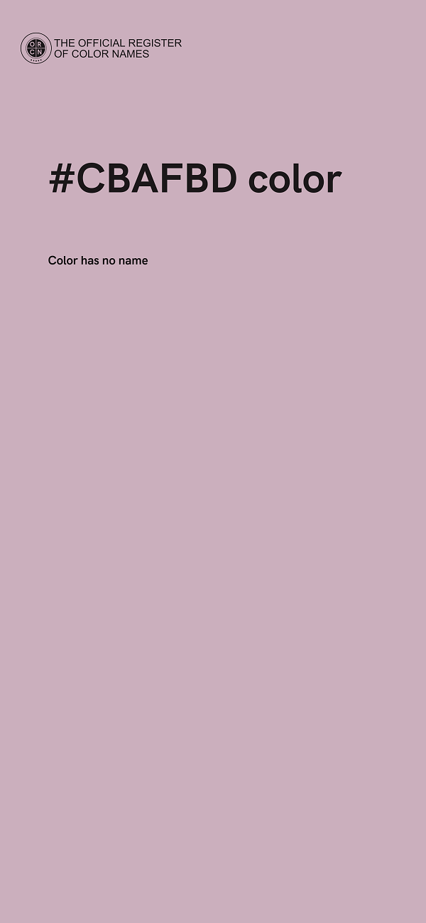 #CBAFBD color image