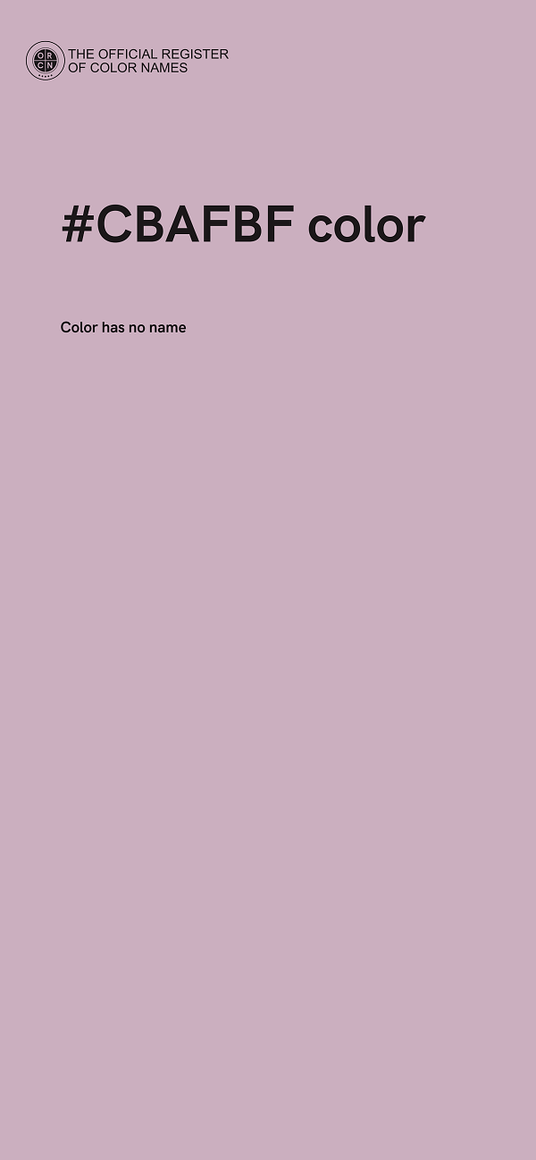 #CBAFBF color image