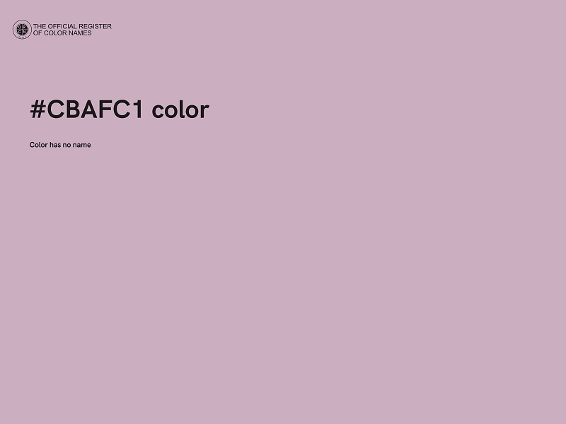#CBAFC1 color image