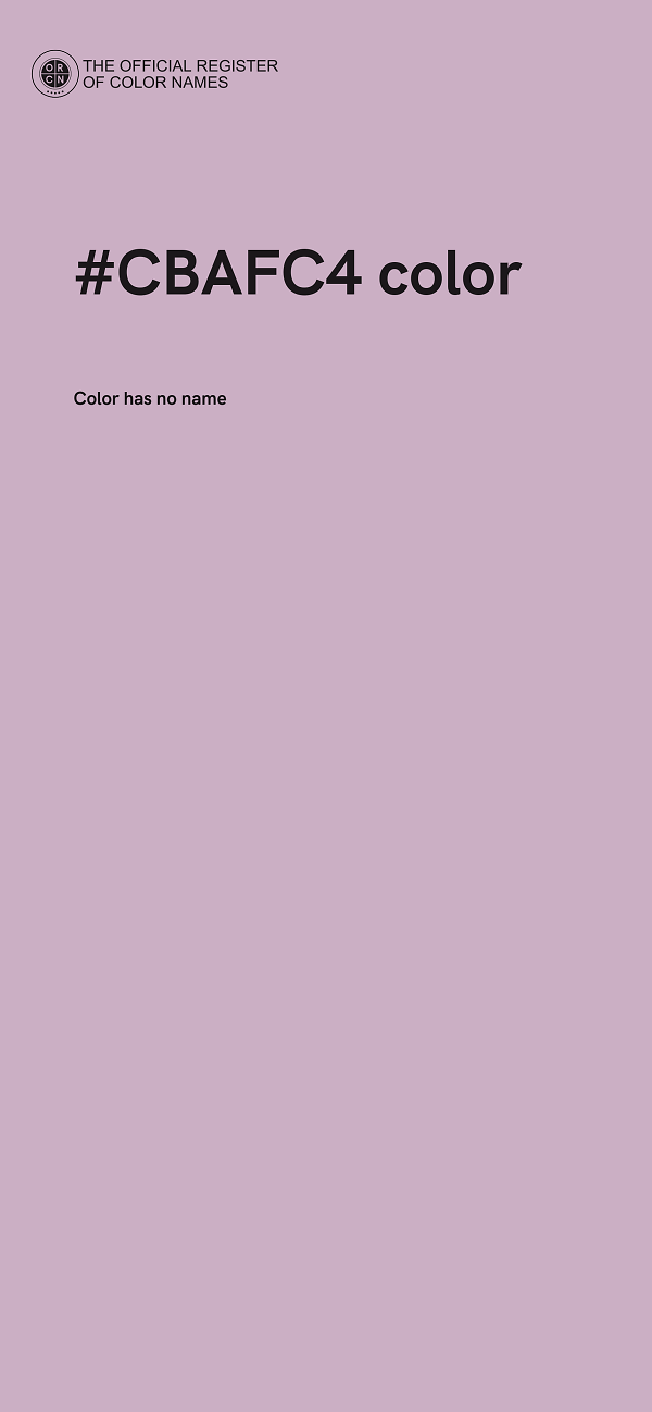 #CBAFC4 color image