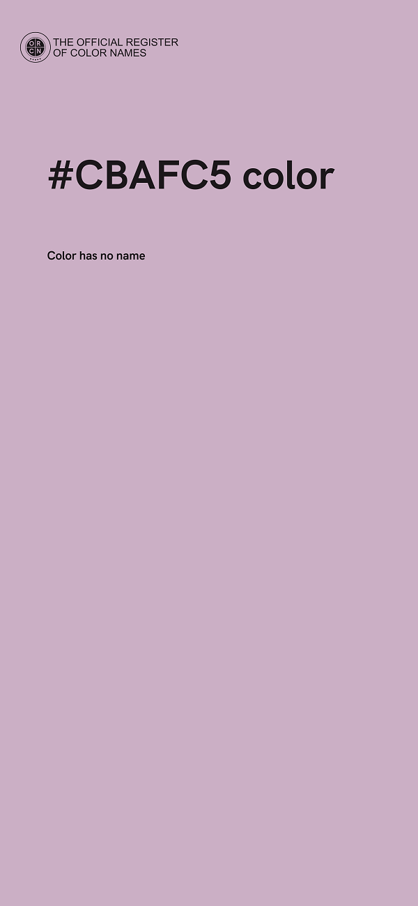 #CBAFC5 color image