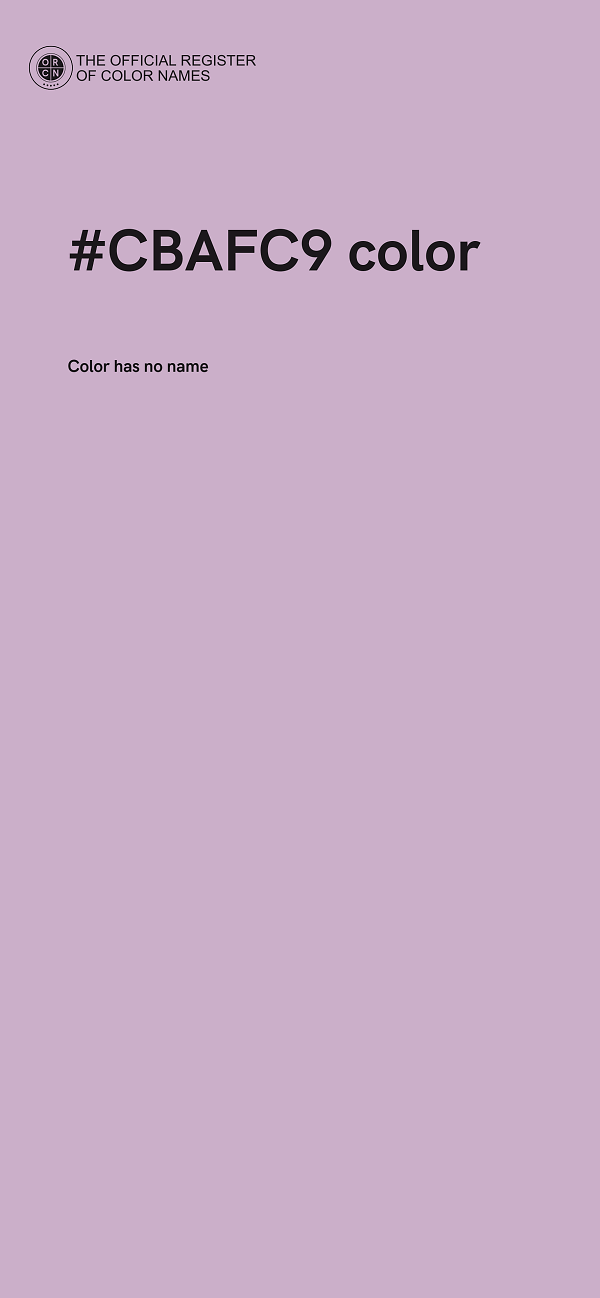 #CBAFC9 color image