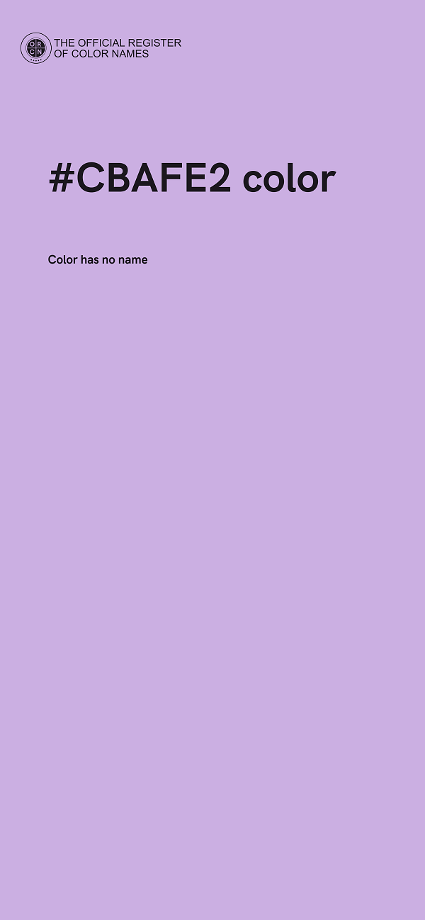 #CBAFE2 color image