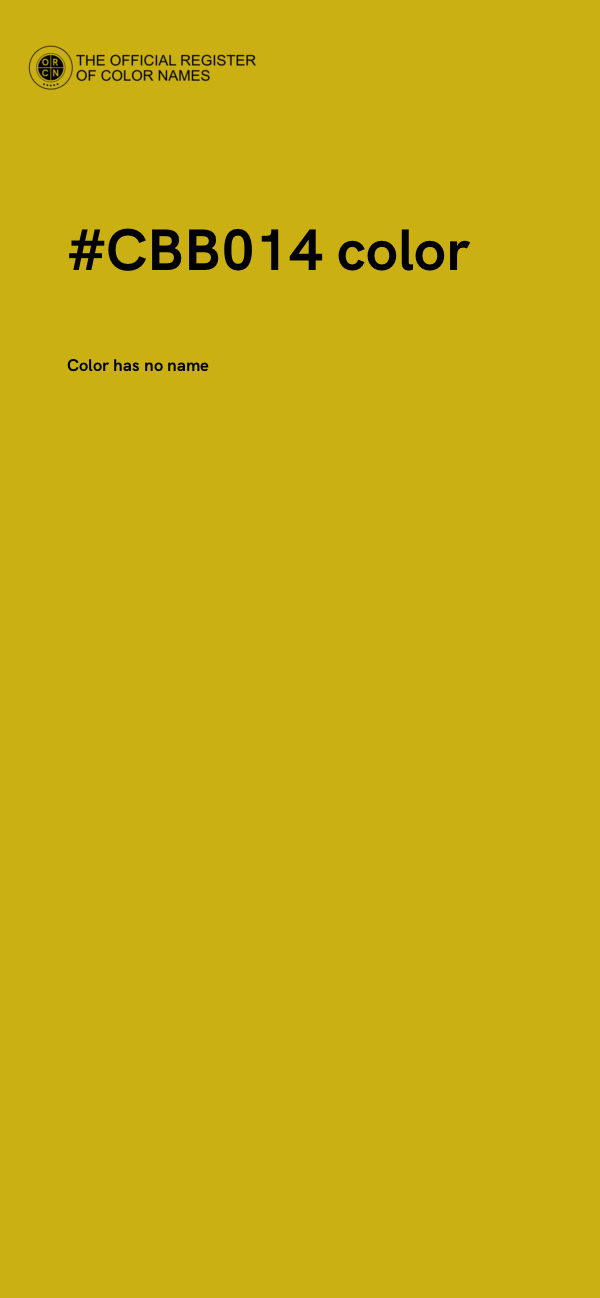 #CBB014 color image