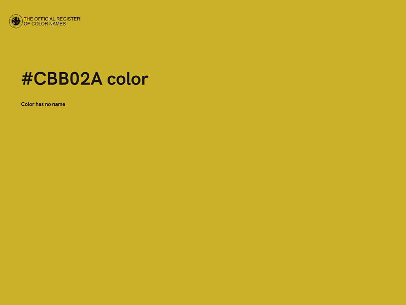 #CBB02A color image