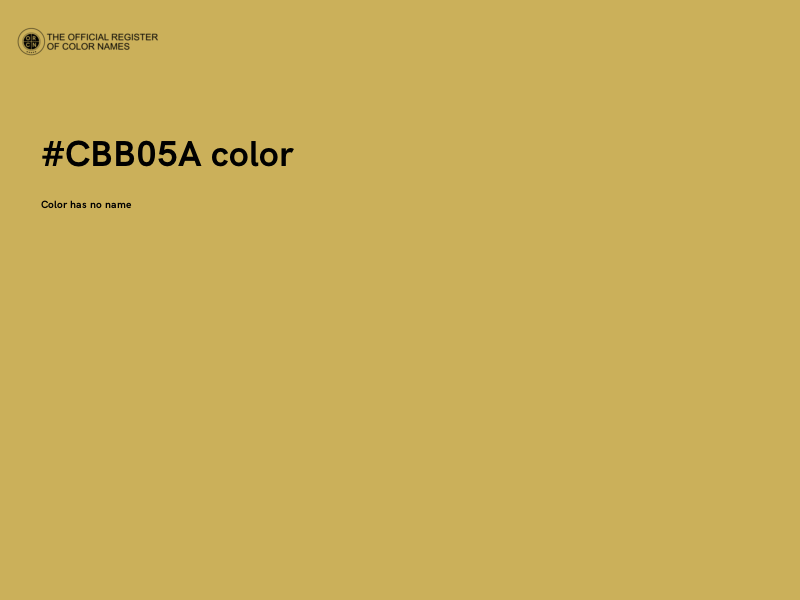 #CBB05A color image