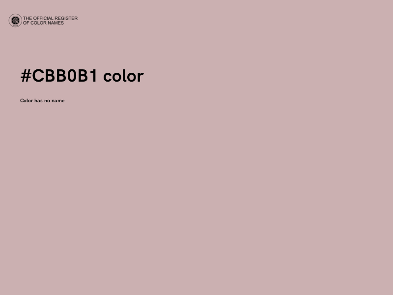 #CBB0B1 color image