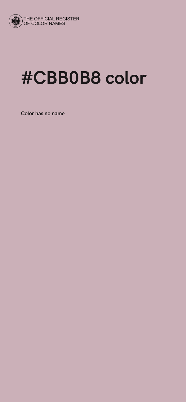 #CBB0B8 color image