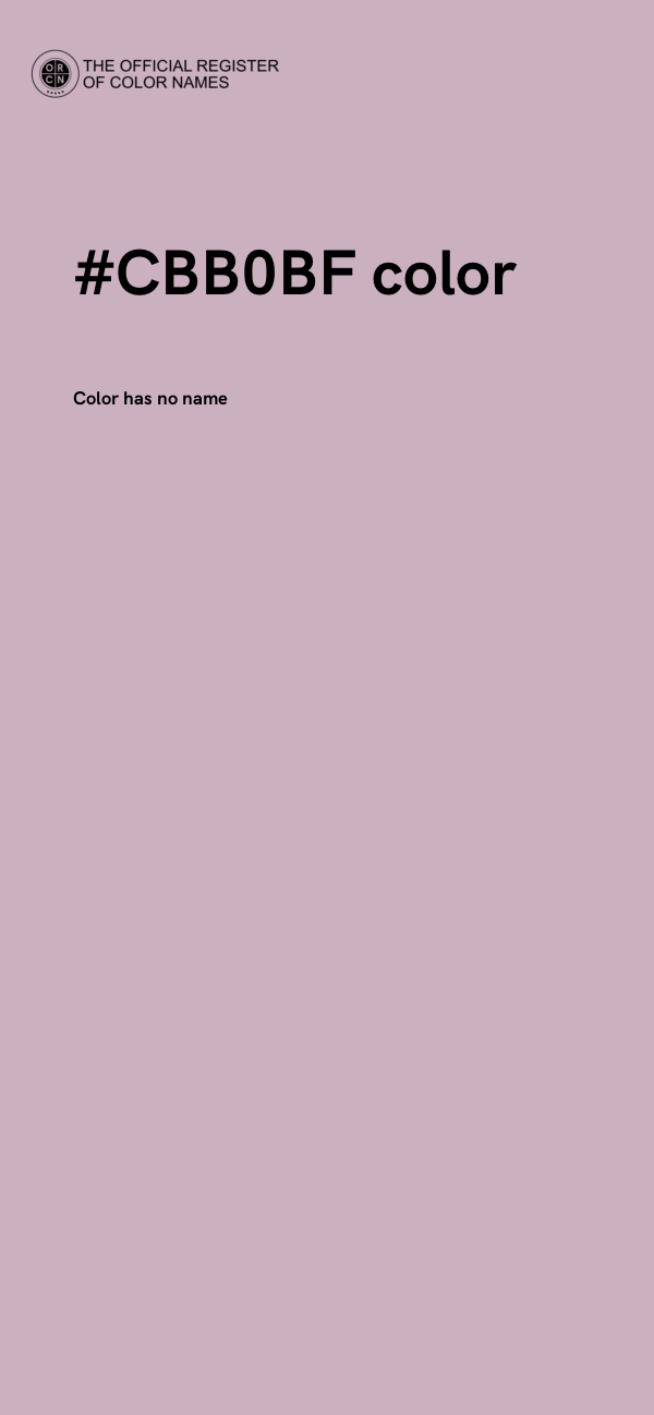 #CBB0BF color image