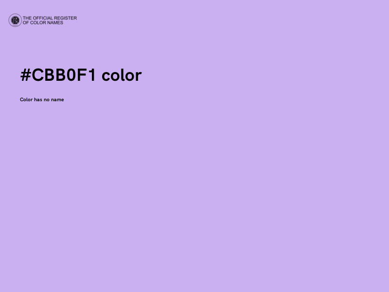 #CBB0F1 color image