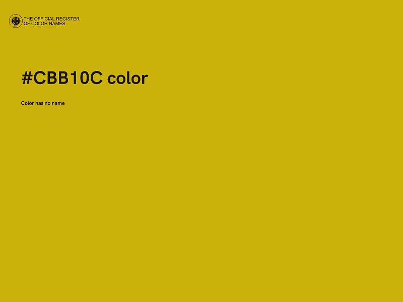 #CBB10C color image