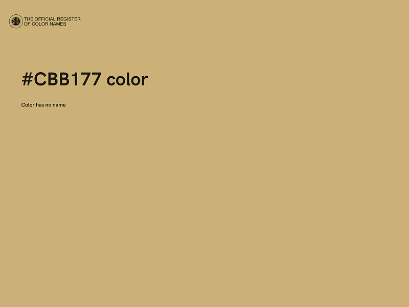 #CBB177 color image
