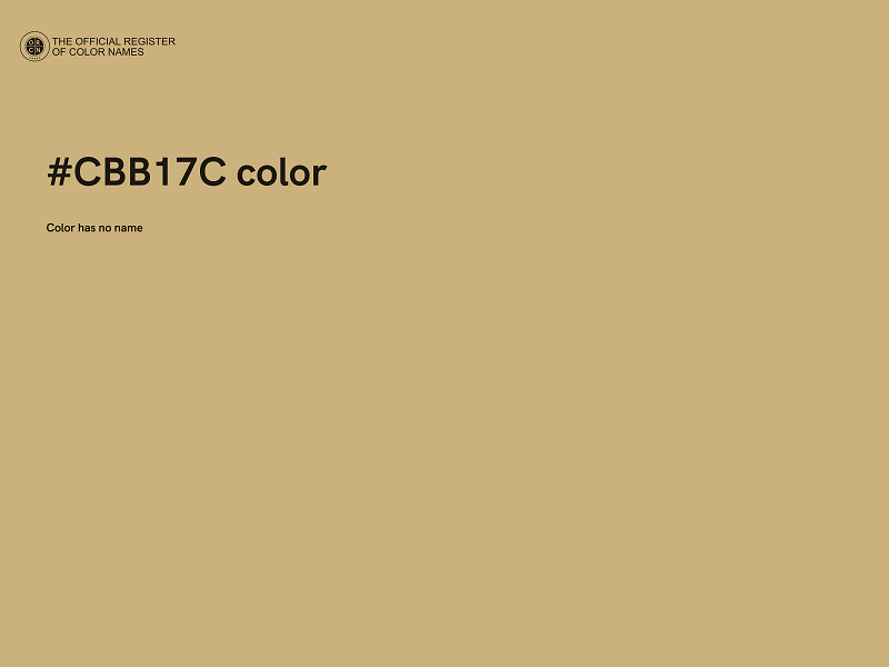 #CBB17C color image