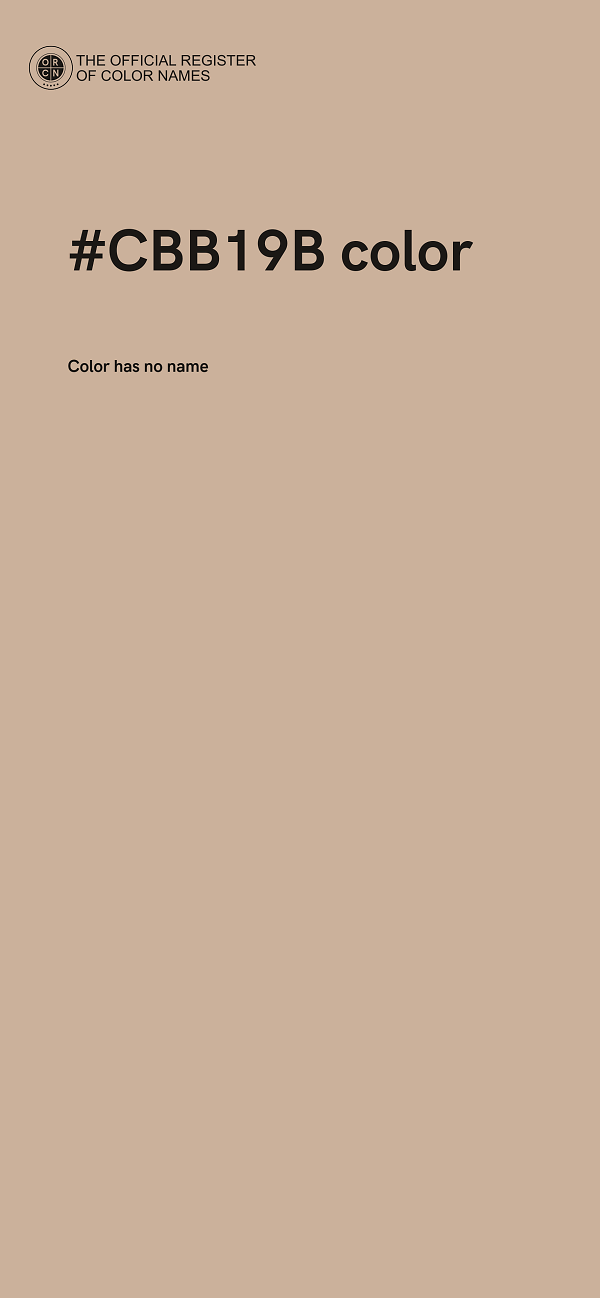 #CBB19B color image