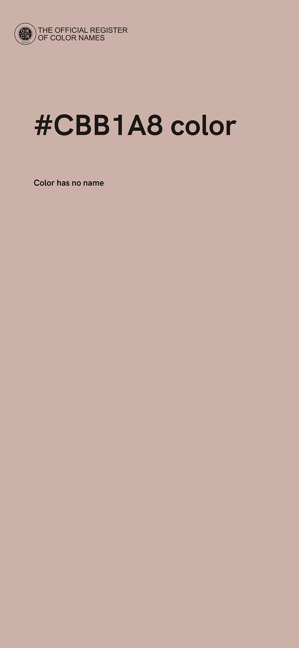 #CBB1A8 color image