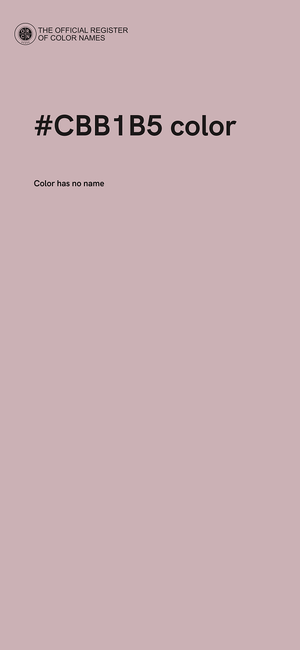#CBB1B5 color image