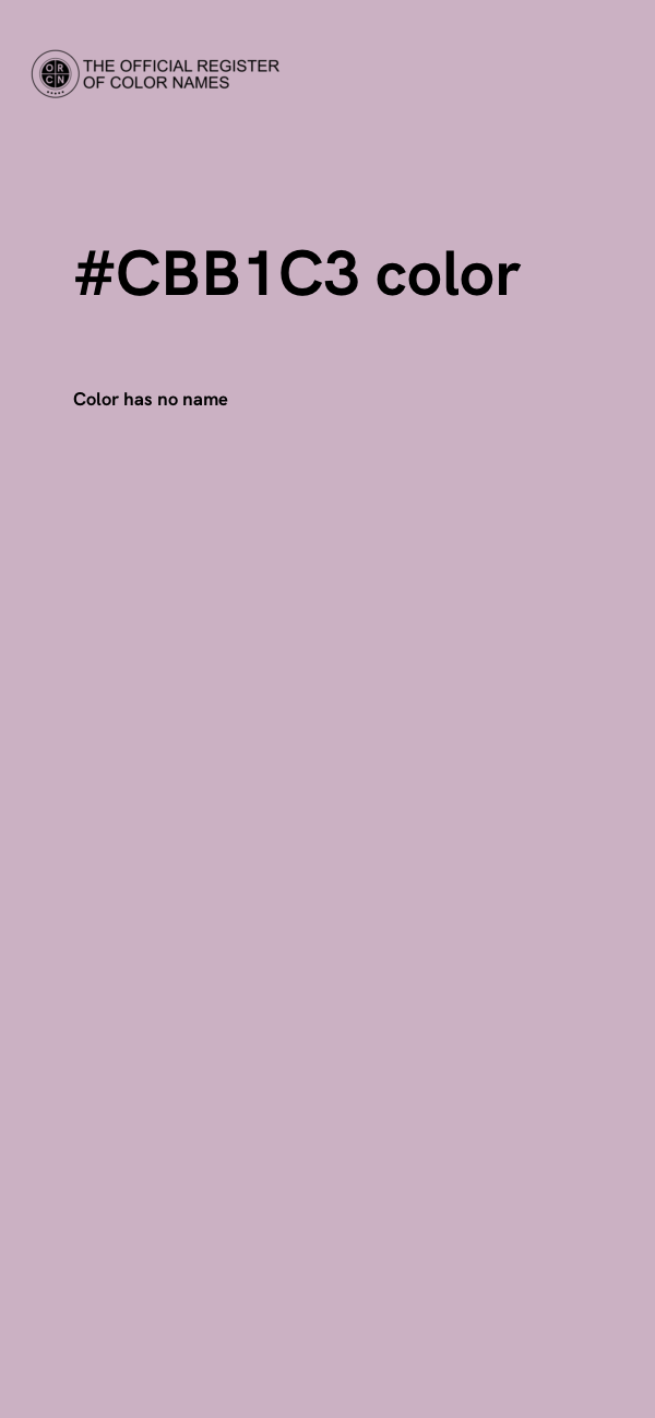 #CBB1C3 color image