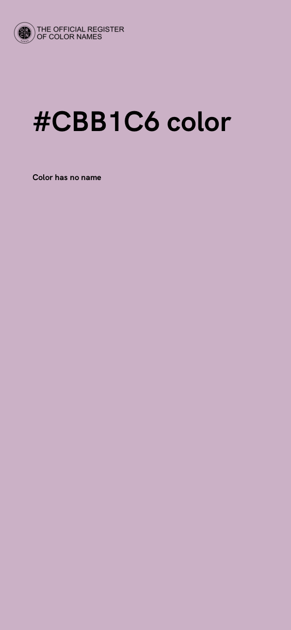 #CBB1C6 color image