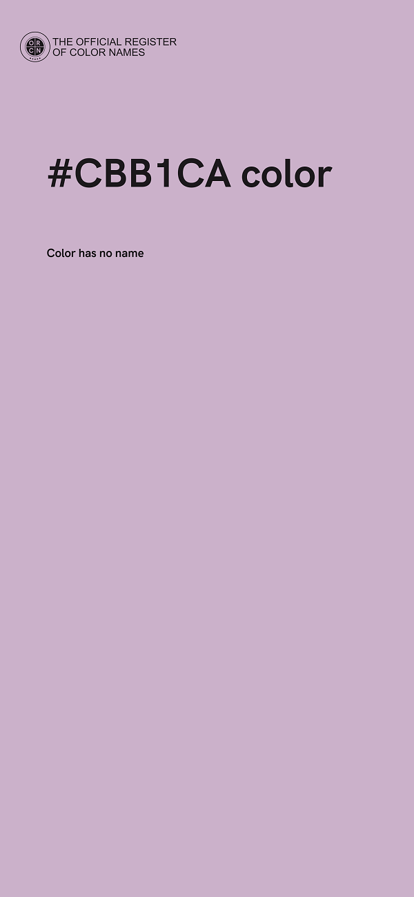 #CBB1CA color image