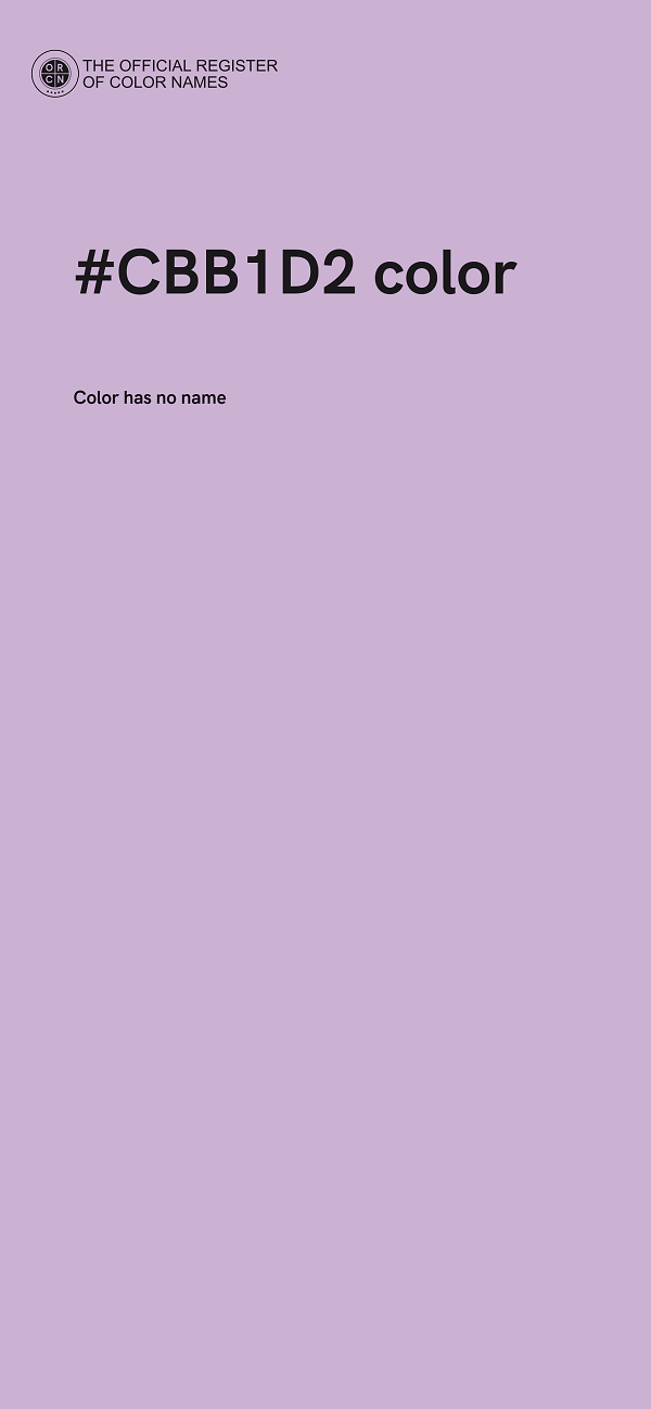 #CBB1D2 color image