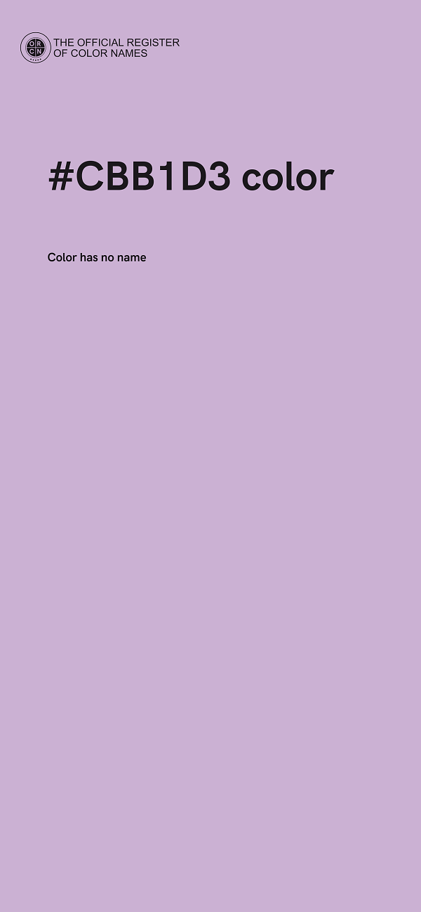 #CBB1D3 color image