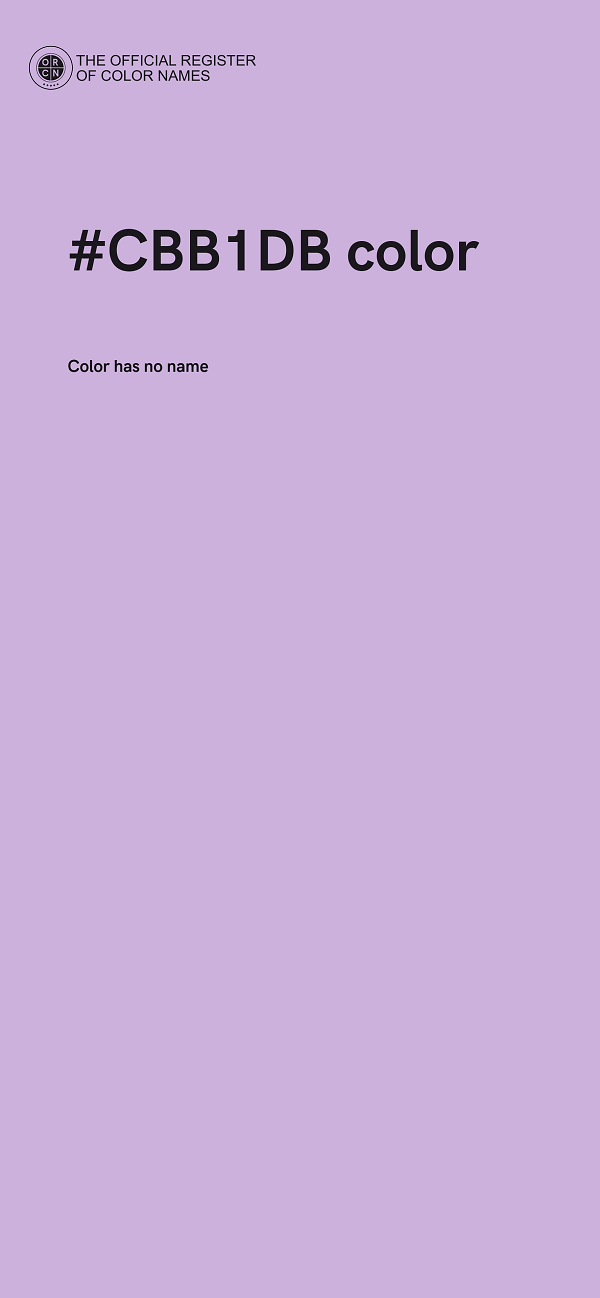 #CBB1DB color image