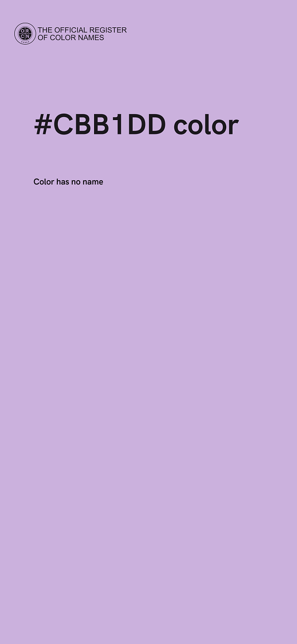 #CBB1DD color image