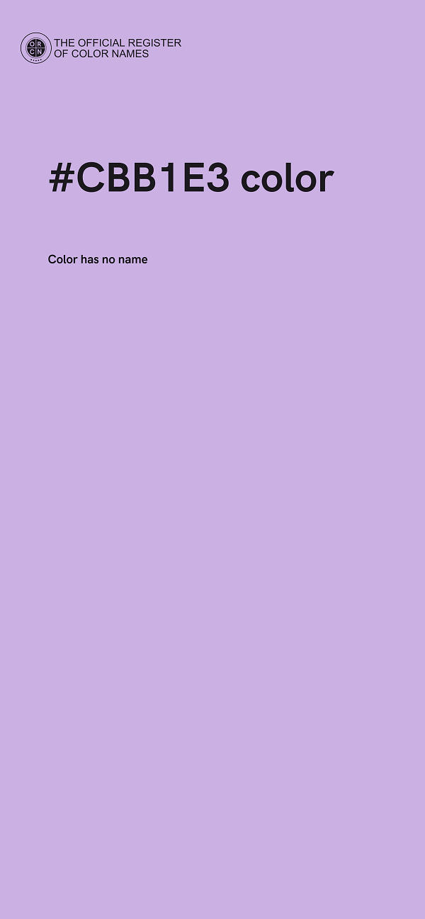 #CBB1E3 color image