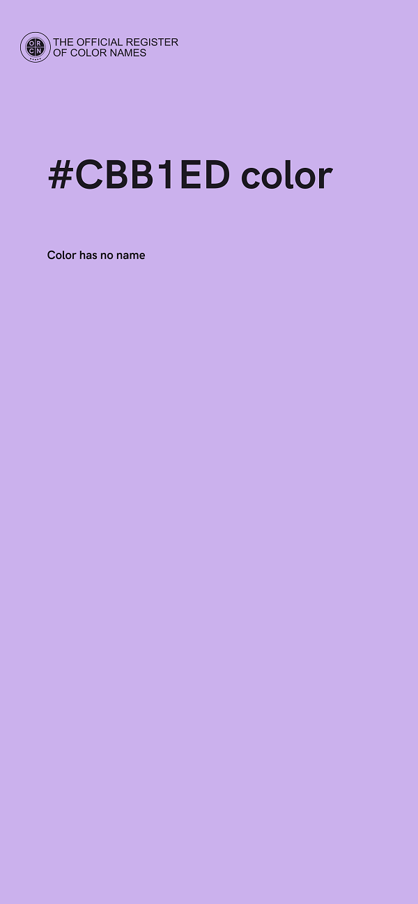 #CBB1ED color image