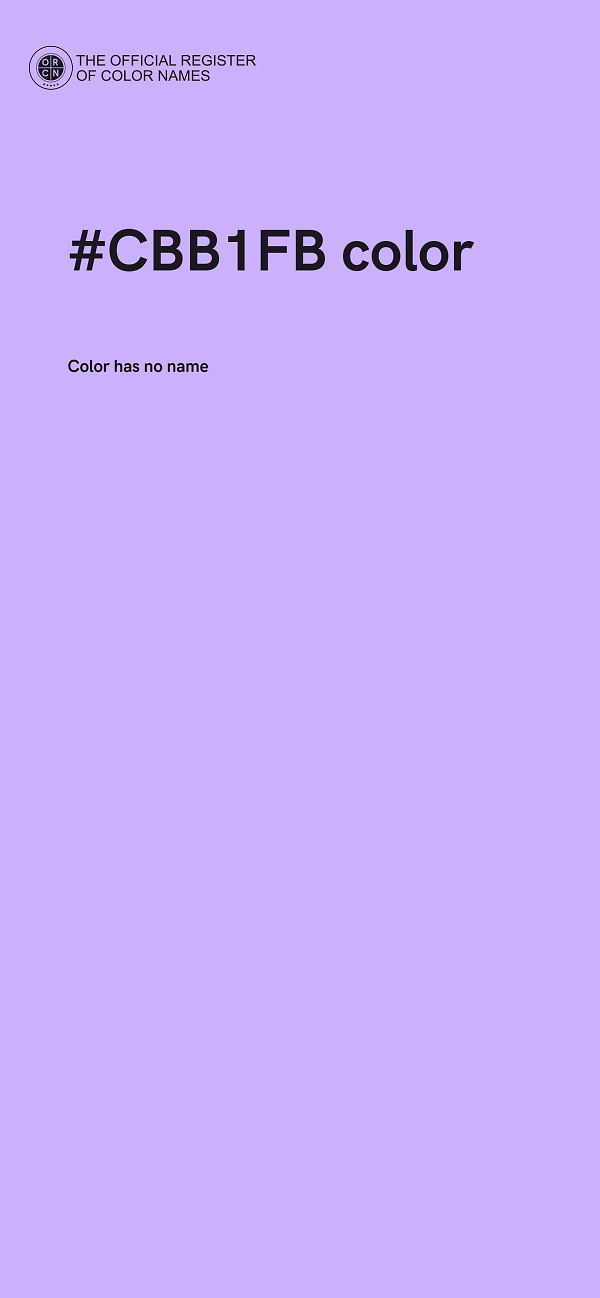 #CBB1FB color image