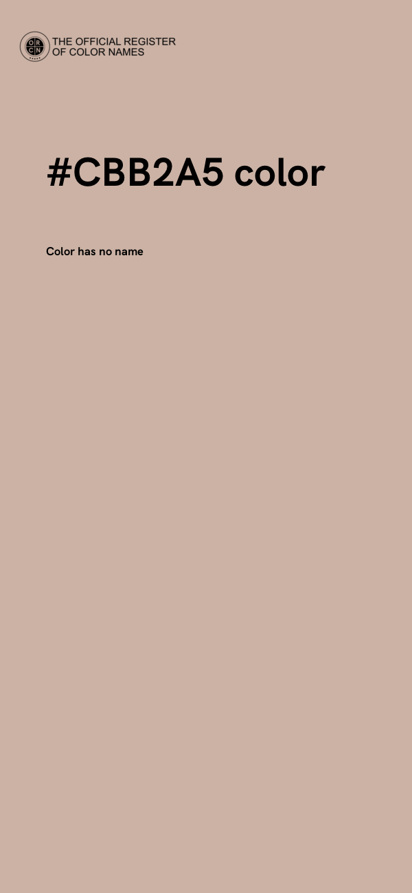 #CBB2A5 color image