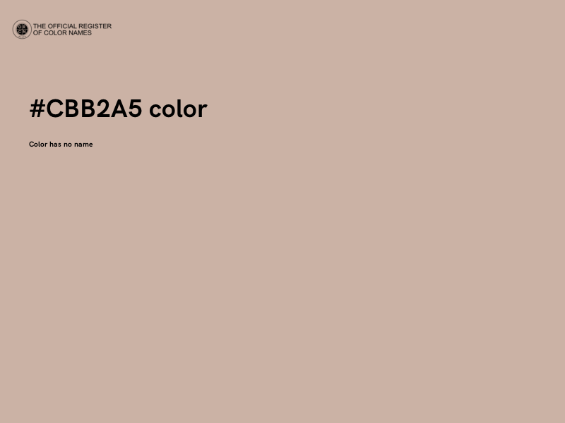 #CBB2A5 color image