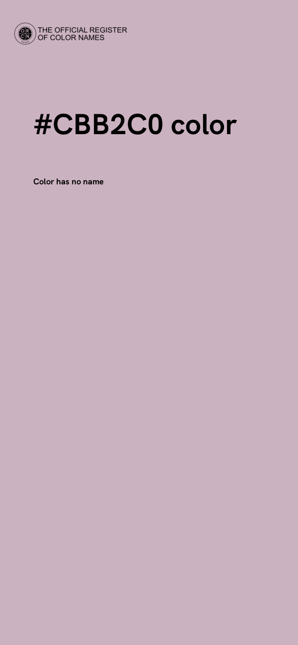 #CBB2C0 color image