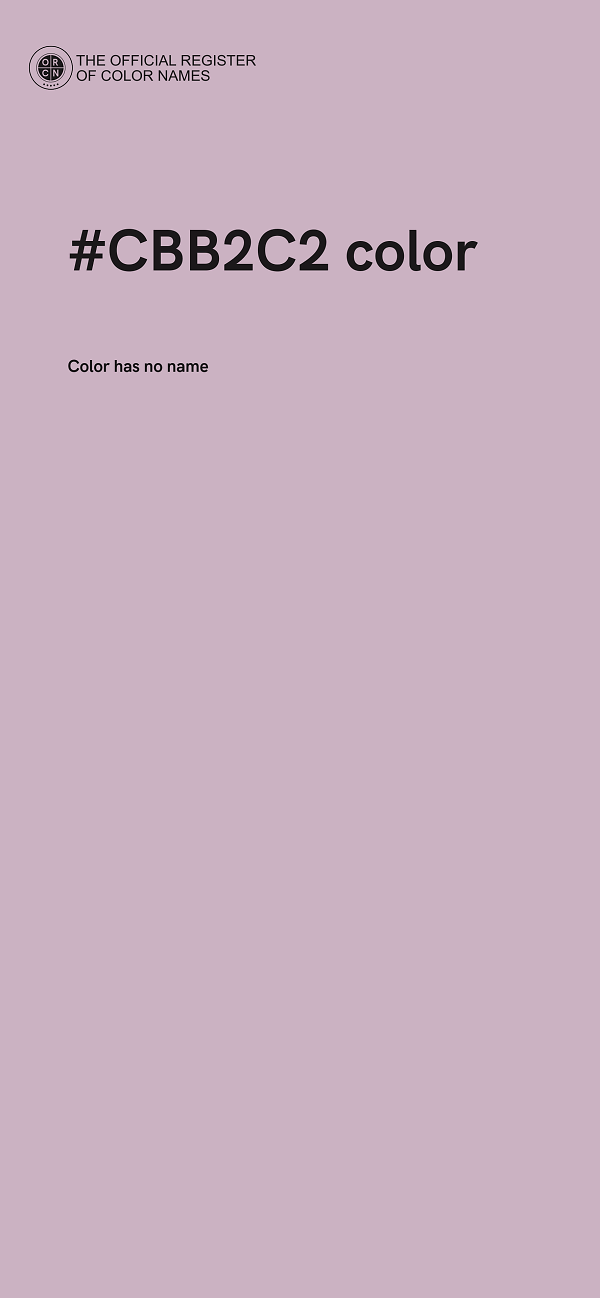 #CBB2C2 color image