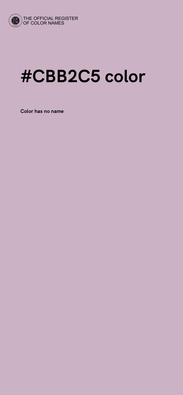 #CBB2C5 color image