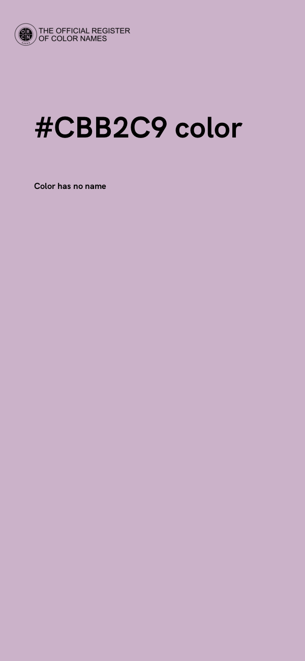 #CBB2C9 color image
