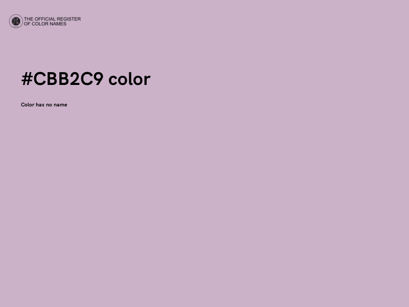 #CBB2C9 color image