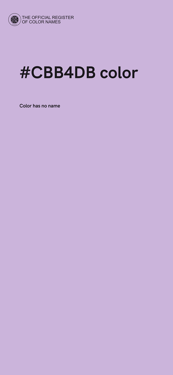 #CBB4DB color image