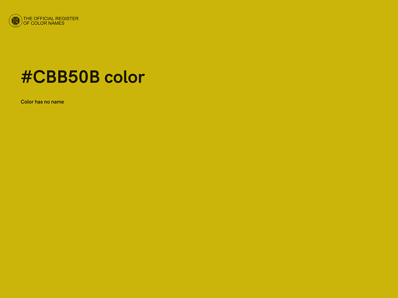 #CBB50B color image