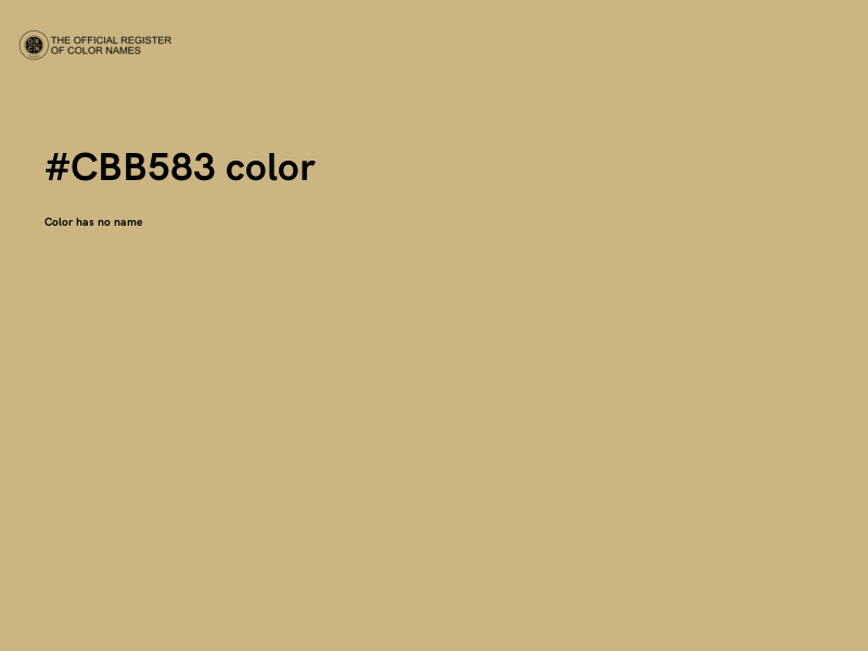 #CBB583 color image