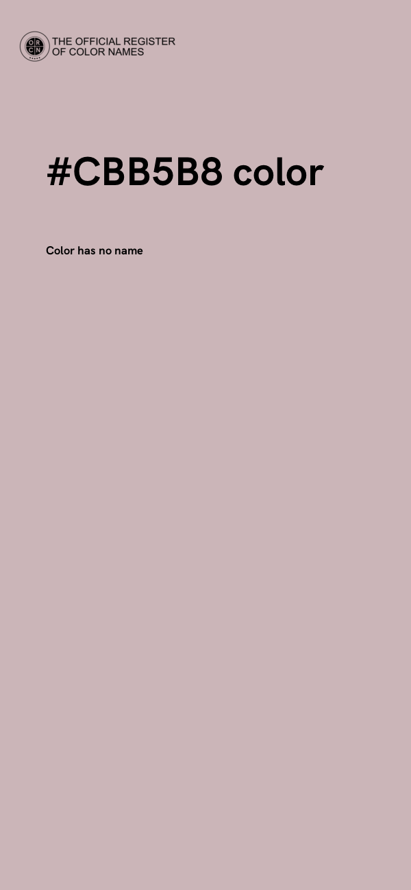 #CBB5B8 color image