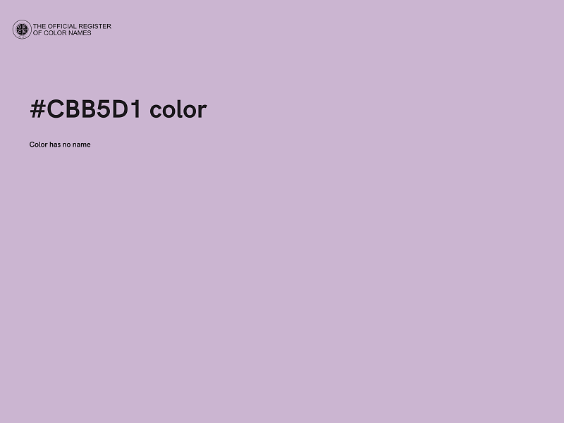 #CBB5D1 color image