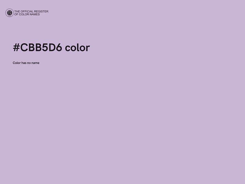 #CBB5D6 color image