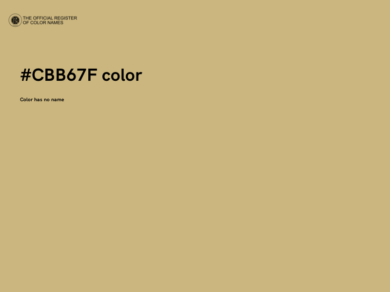 #CBB67F color image