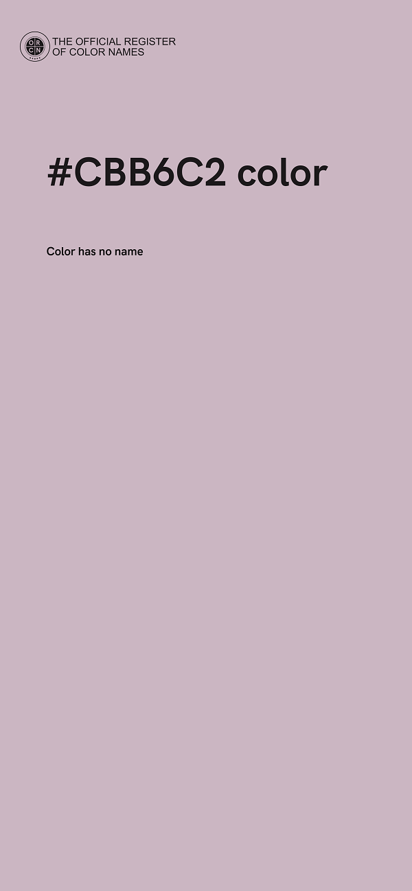 #CBB6C2 color image